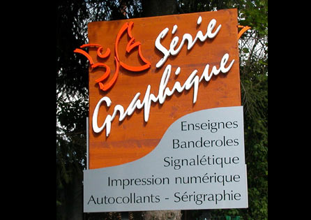 Enseigne publicitaire Série Graphique