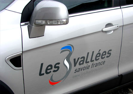 Ralisation des publicités véhicules des 3 Vallées